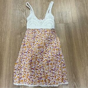 Crochet and floral Sundress by Jessica Simpson